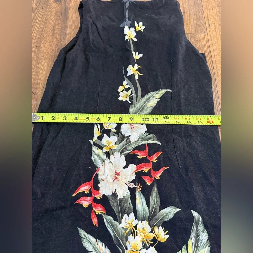Lava Hut Women’s Made In Hawaii Floral Print Midi Dress Size Medium Sleeveless